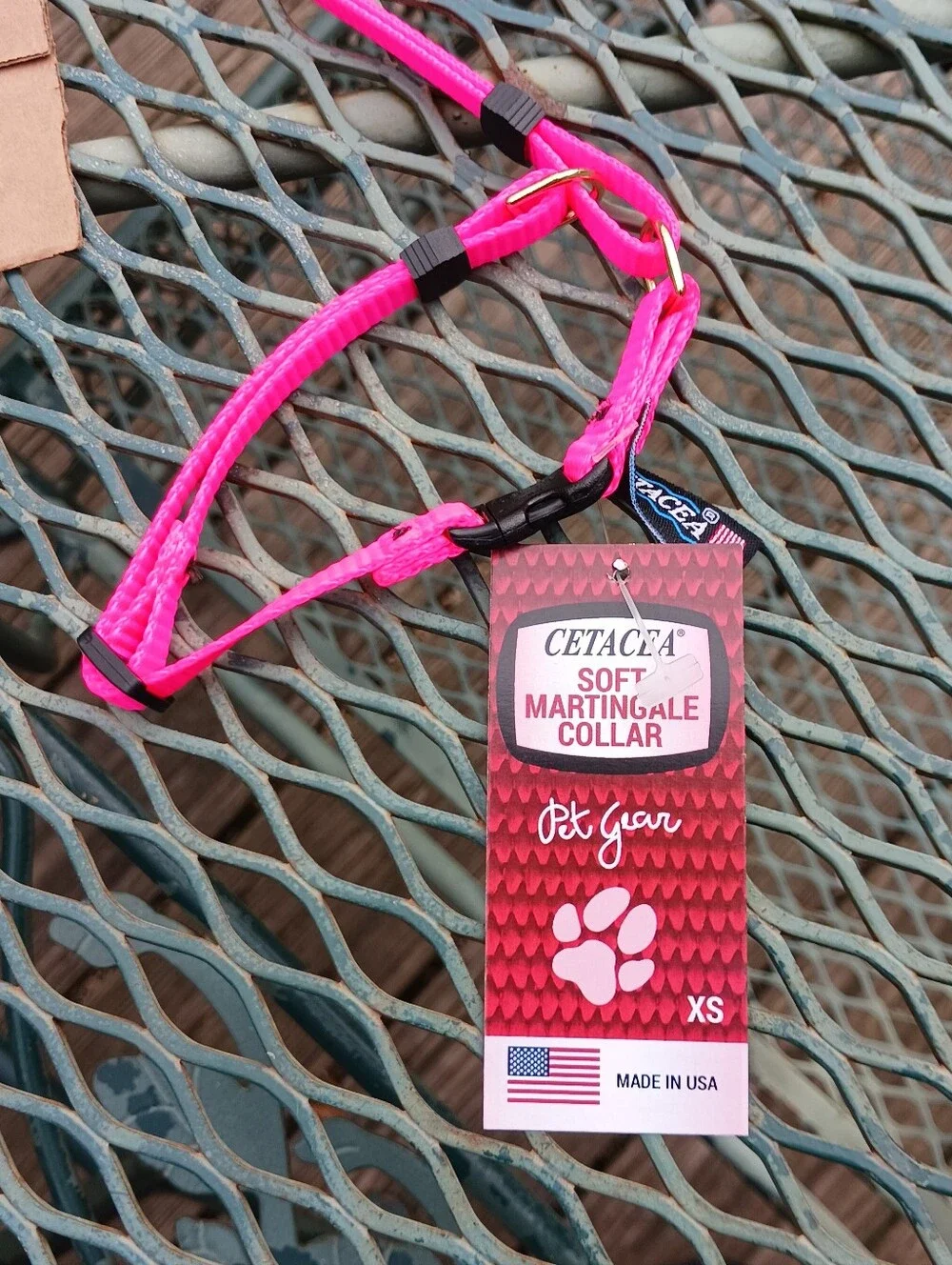 Extra SMALL SOFT MARTINGALE COLLAR, PINK, NWT